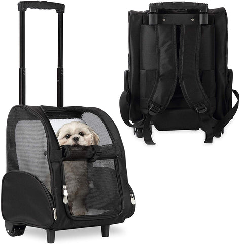 Pet Carrier with Detachable Wheels for Small and Medium Dogs & Cats - –  Kopeks